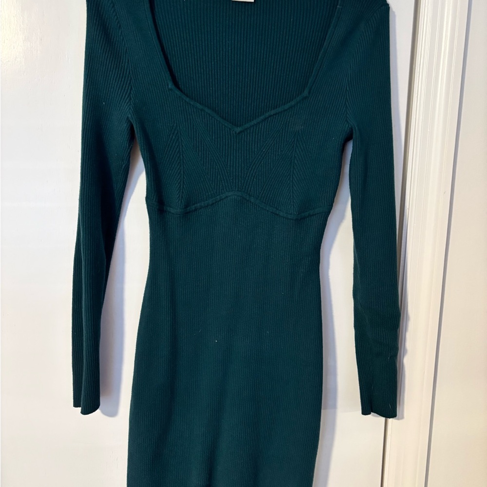 Abercrombie & Fitch Teal Long Sleeve Sweater Dress